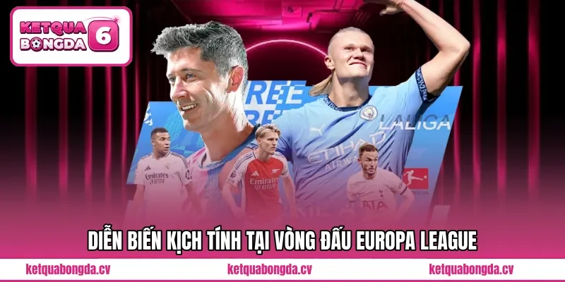 Diễn biến kịch tính tại vòng đấu Europa League