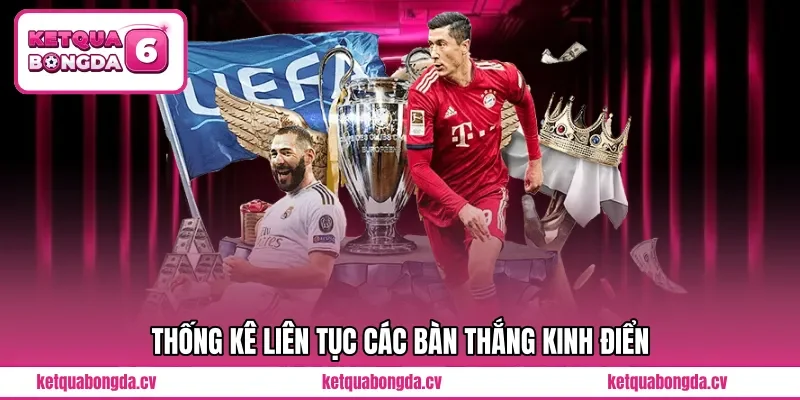 Thống kê liên tục các bàn thắng kinh điển